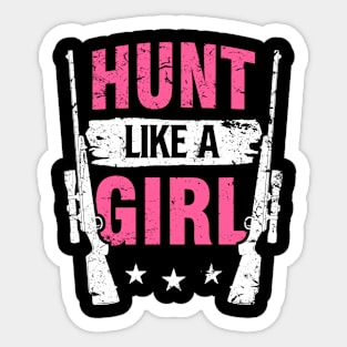 Hunt Like A Girl Sticker